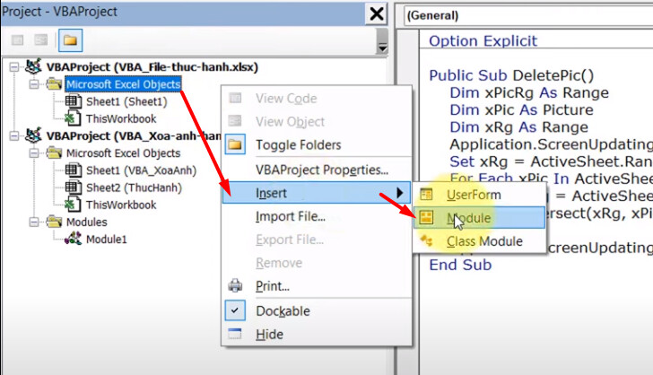 Cách xóa ảnh hàng loạt trong Excel chỉ bằng 1 click cực đơn giản