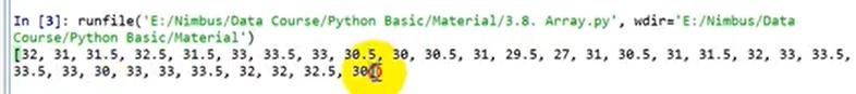 Lý thuyết và các thao tác cơ bản với Array trong Python