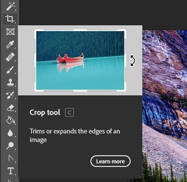 Cắt ảnh trong Photoshop: Crop Tool
