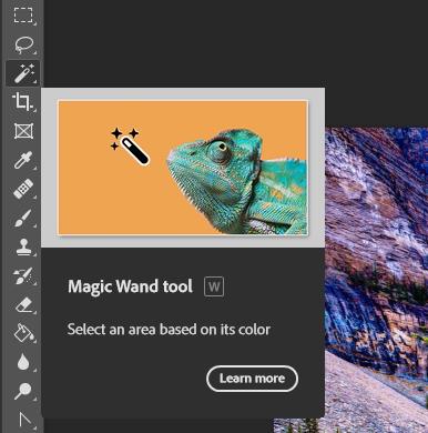 Cắt ảnh trong Photoshop: Magic Wand Tool