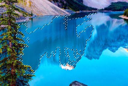 Cắt ảnh trong Photoshop: Tạo vùng chọn với Magic Wand Tool