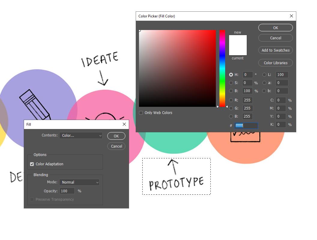 Cách xóa chữ trên ảnh bằng Photoshop: Công cụ Color