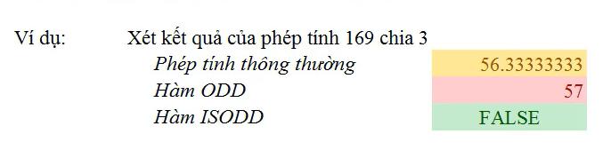 Cách dùng hàm ISEVEN, ISODD trong Excel kiểm tra giá trị chẵn lẻ