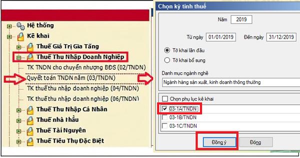 Hướng dẫn lập tờ khai quyết toán thuế thu nhập doanh nghiệp