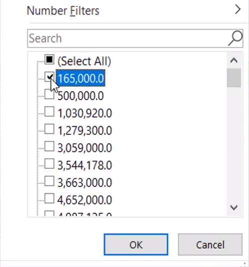 Hướng dẫn kỹ thuật lọc dữ liệu dạng Number trong Excel