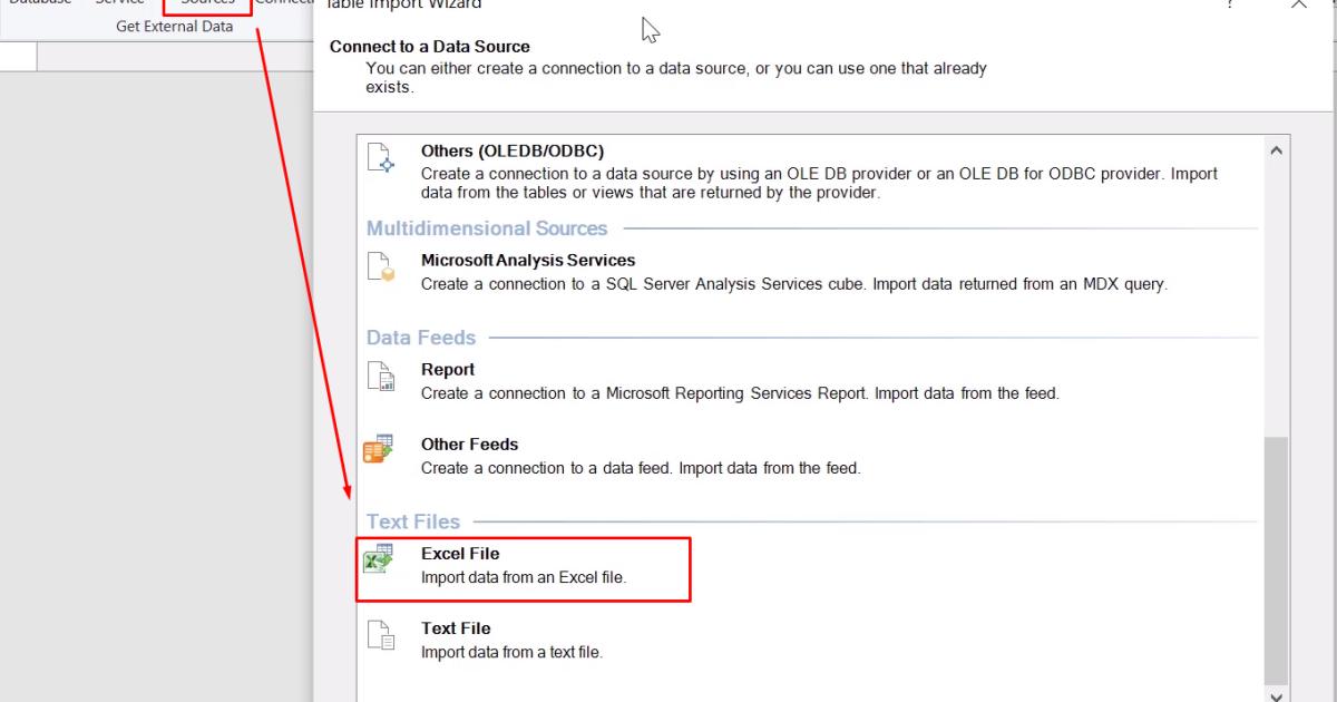 Hướng dẫn cách chèn dữ liệu từ file Excel vào Power Pivot