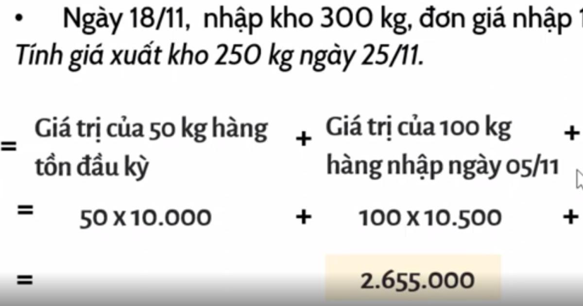 Cách tính giá vốn và quản lý hàng tồn kho theo phương pháp kê khai thường xuyên
