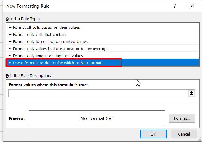 Cách dùng công thức với Conditional Formatting trong Excel