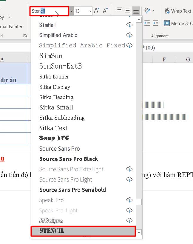 Cách vẽ biểu đồ Excel trong từng ô bằng hàm REPT cực thú vị