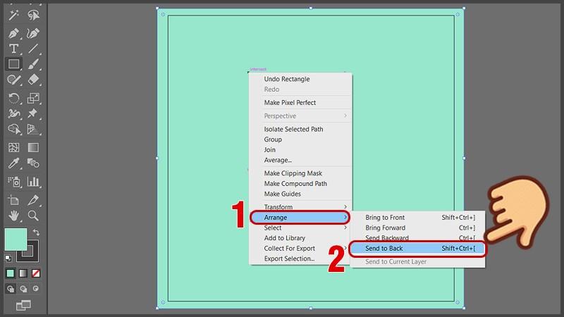 Đổi màu background trong AI: Đưa hình nền ra sau ảnh