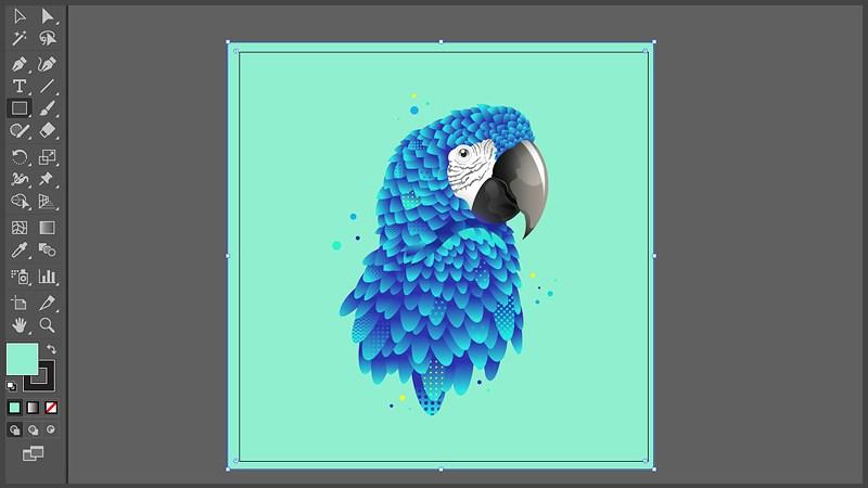 Đổi màu background trong AI: Kết quả đổi màu background