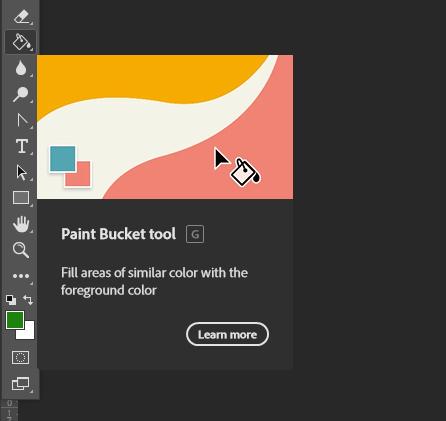Đổi màu trong Photoshop: Paint Bucket Tool