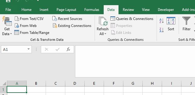 Mở thẻ Data để khắc phục file csv lỗi font