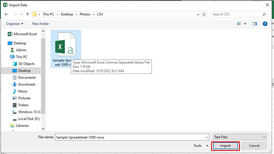Tải file CSV bị lỗi font lên Excel
