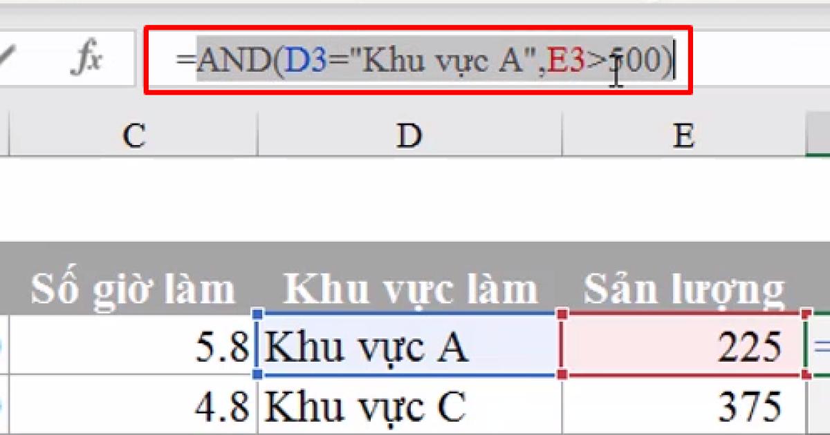 Kiến thức cần biết về hàm AND trong Excel và mệnh đề đồng thời