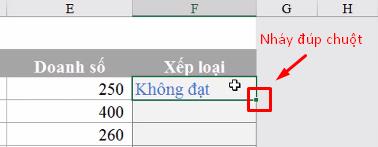 Sao chép công thức IF xuống các ô phía dưới