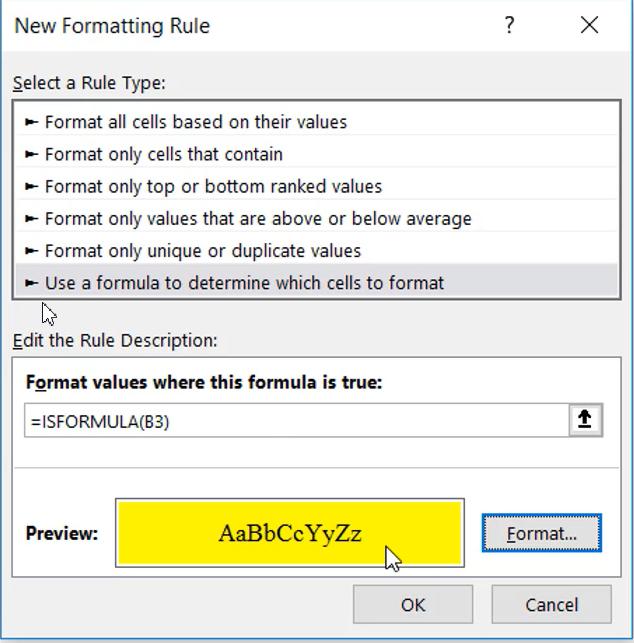 Cách dùng hàm ISFORMULA kiểm tra ô có chứa công thức trong Excel