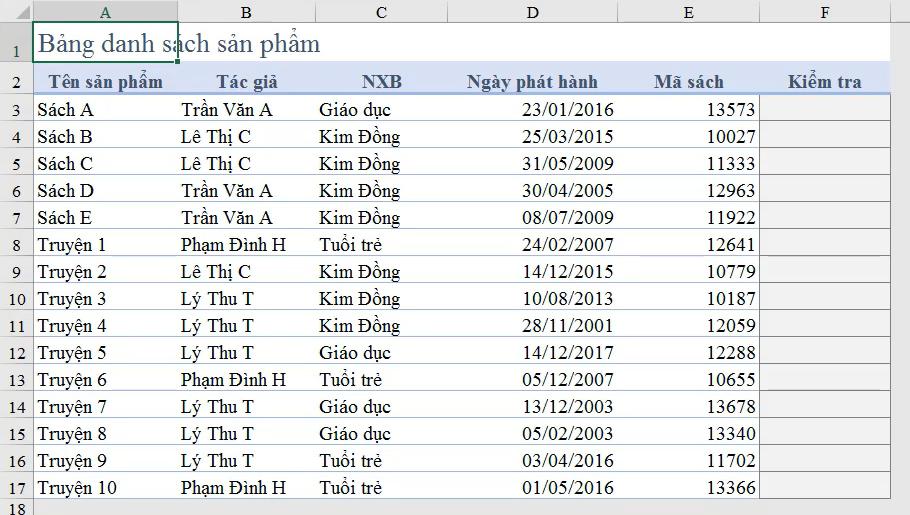 Cách dùng hàm ISTEXT trong Excel để kiểm tra dữ liệu kiểu văn bản