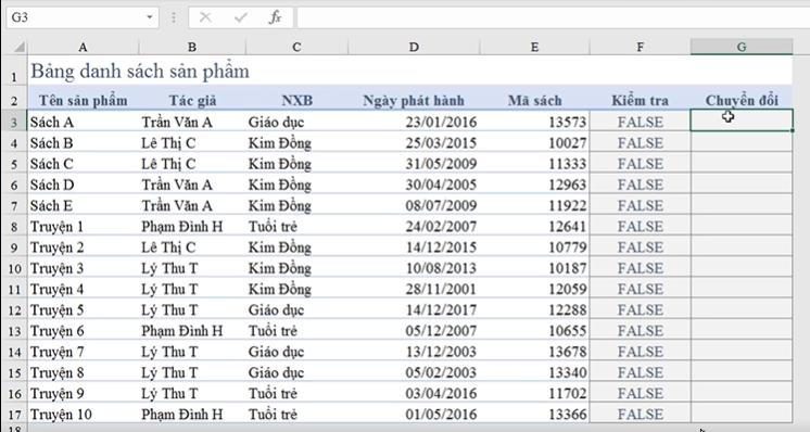Cách dùng hàm ISTEXT trong Excel để kiểm tra dữ liệu kiểu văn bản