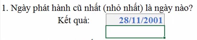 Tìm hiểu hàm MIN trong Excel và các ứng dụng cơ bản