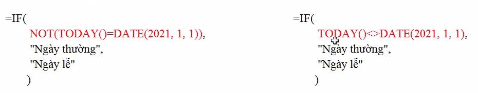 Tìm hiểu về mệnh đề phủ định và cách dùng hàm NOT trong Excel