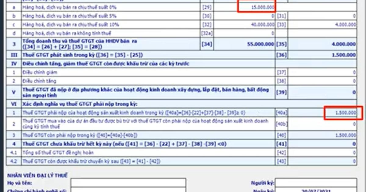 Hướng dẫn cách kê khai thuế giá trị gia tăng theo phương pháp khấu trừ