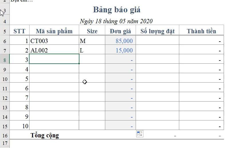 Cách kết hợp hàm OFFSET và hàm MATCH để dò tìm nhiều điều kiện
