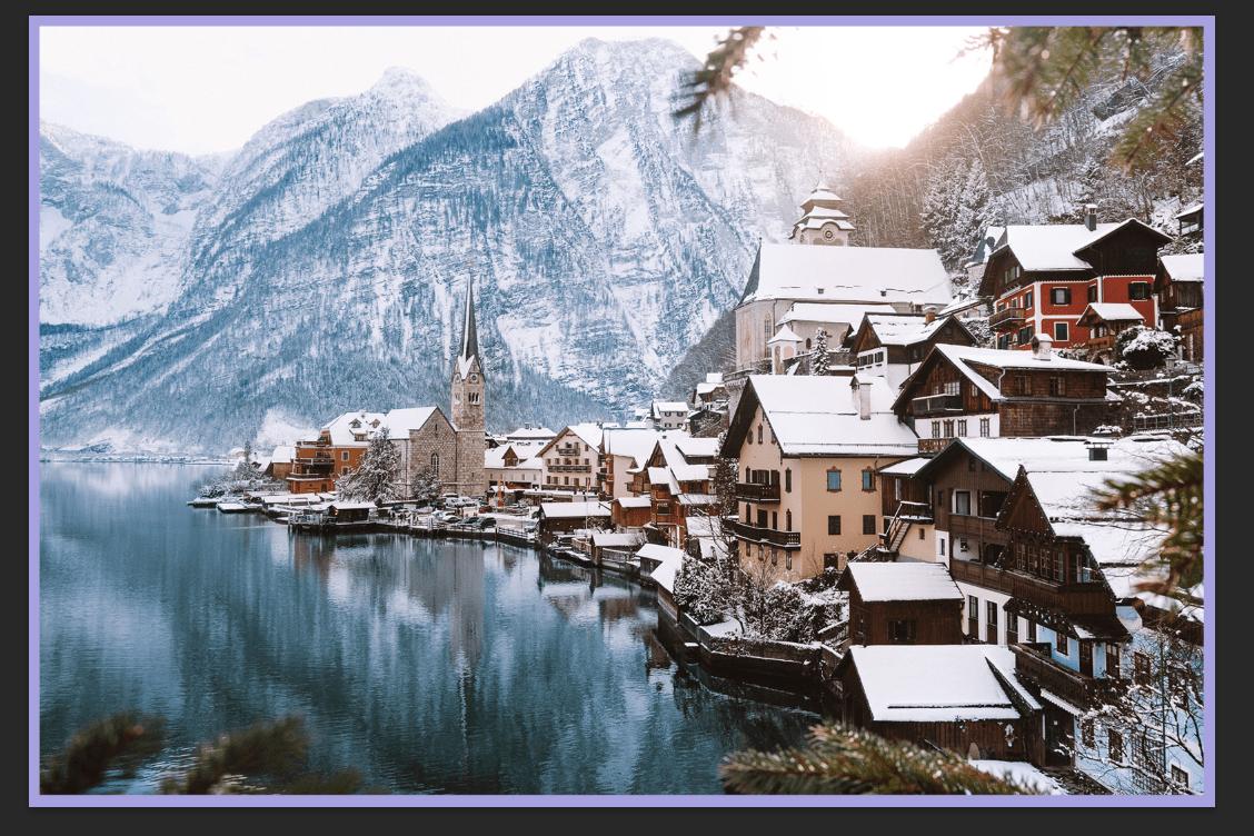 Khung ảnh đẹp Photoshop: Kết quả tạo khung ảnh