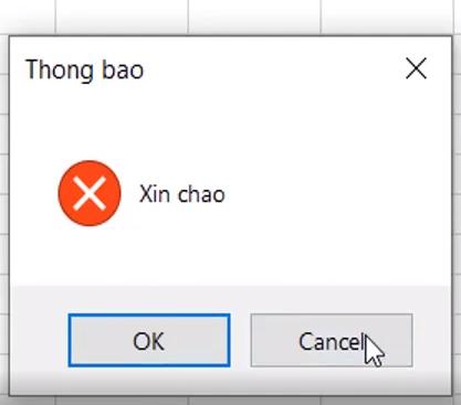 Hướng dẫn chi tiết cách sử dụng msgbox trong VBA Excel