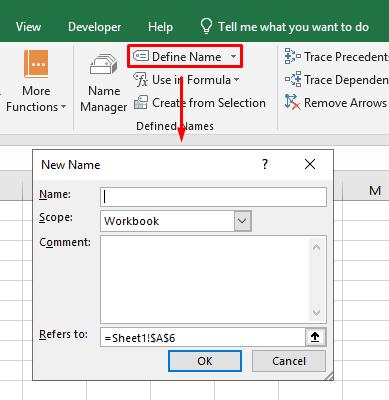 Cách sử dụng Name Range trong Excel để quản lý dữ liệu theo tên