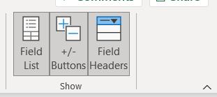 Pivot Table trong Excel và các thẻ chức năng riêng trên thanh công cụ