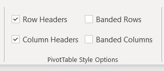 Pivot Table trong Excel và các thẻ chức năng riêng trên thanh công cụ