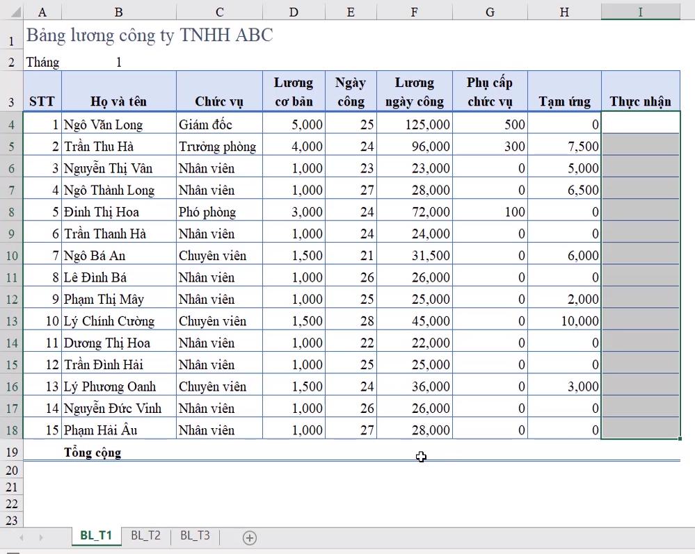 Cách di chuyển nhanh trong Excel và thao tác trên nhiều sheet cùng lúc