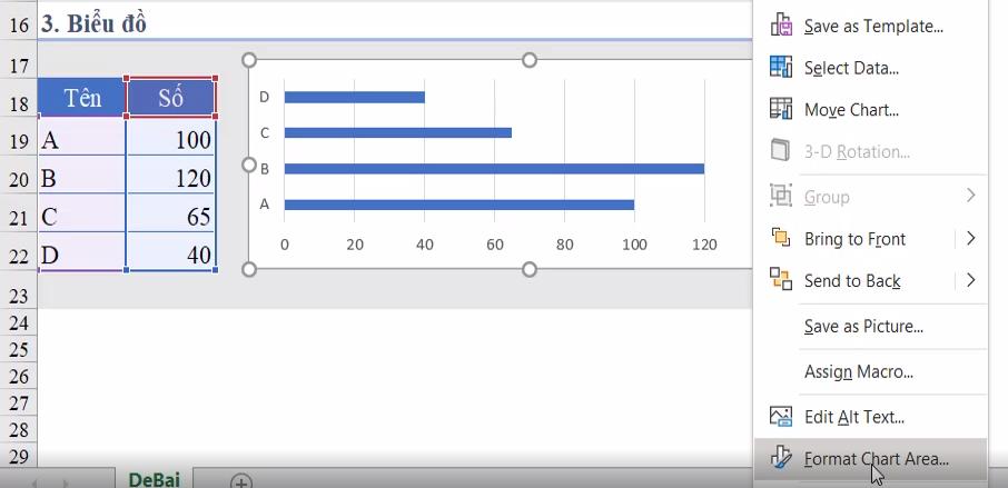 3 thủ thuật làm việc cực hay với biểu đồ trong Excel