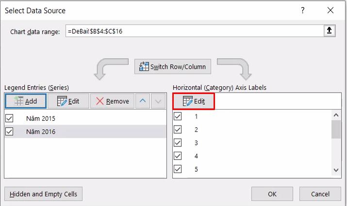 3 thủ thuật làm việc cực hay với biểu đồ trong Excel