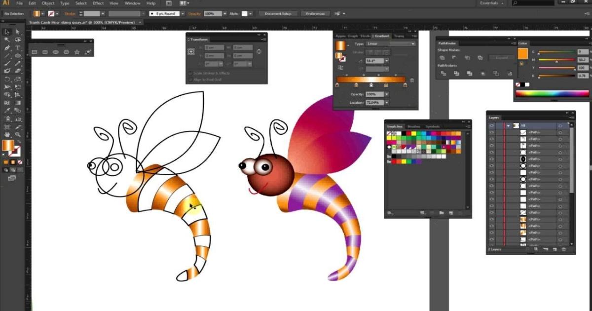 Tô màu trong AI: Lưu ý khi tô màu trong AI