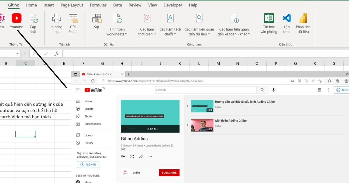 BẠN ĐÃ BAO GIỜ SỬ DỤNG ADDIN CỦA GITIHO CHƯA?