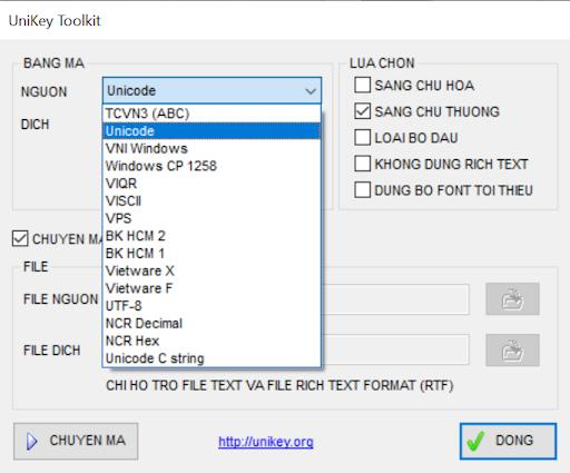 Hiểu rõ về bảng mã & Font chữ - Chuyển mã bằng Unikey