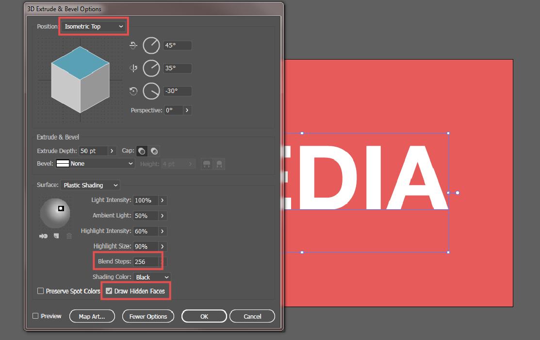 hiệu ứng chữ 3D 4 