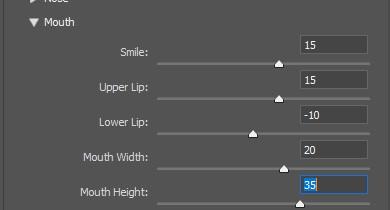 Chỉnh sửa vùng miệng trên khuôn mặt