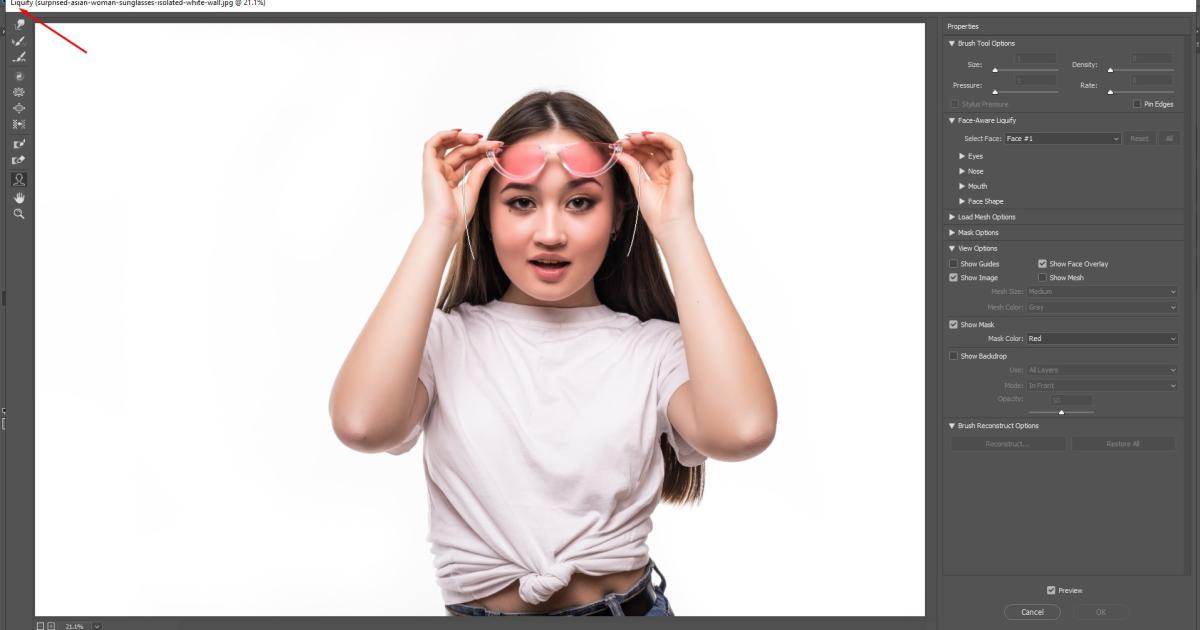 Hướng dẫn cách bóp mặt trong photoshop chỉ trong một nốt nhạc