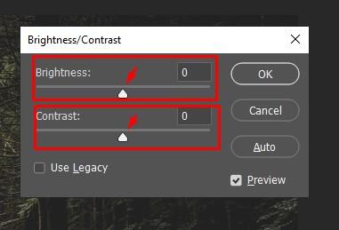 Di chuyển thanh trượt để tăng độ sáng