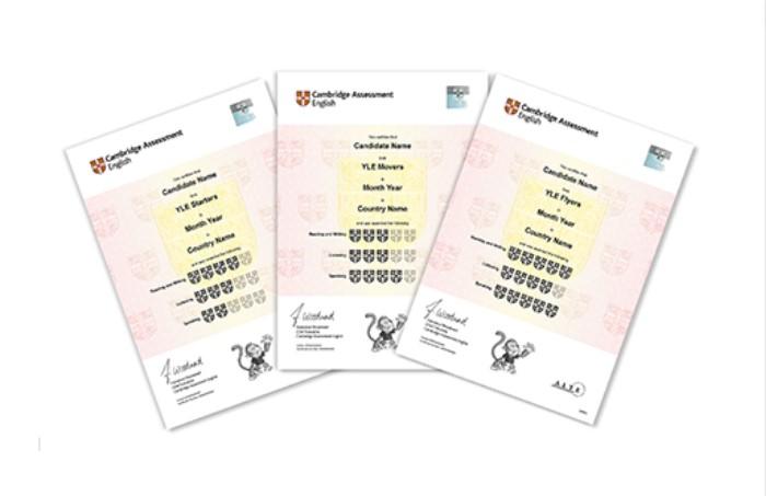 Cambridge English Certificate được chia thành nhiều cấp độ khác nhau