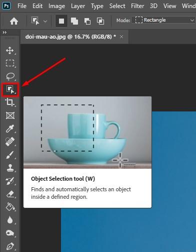 Chọn công cụ Object Selection Tool