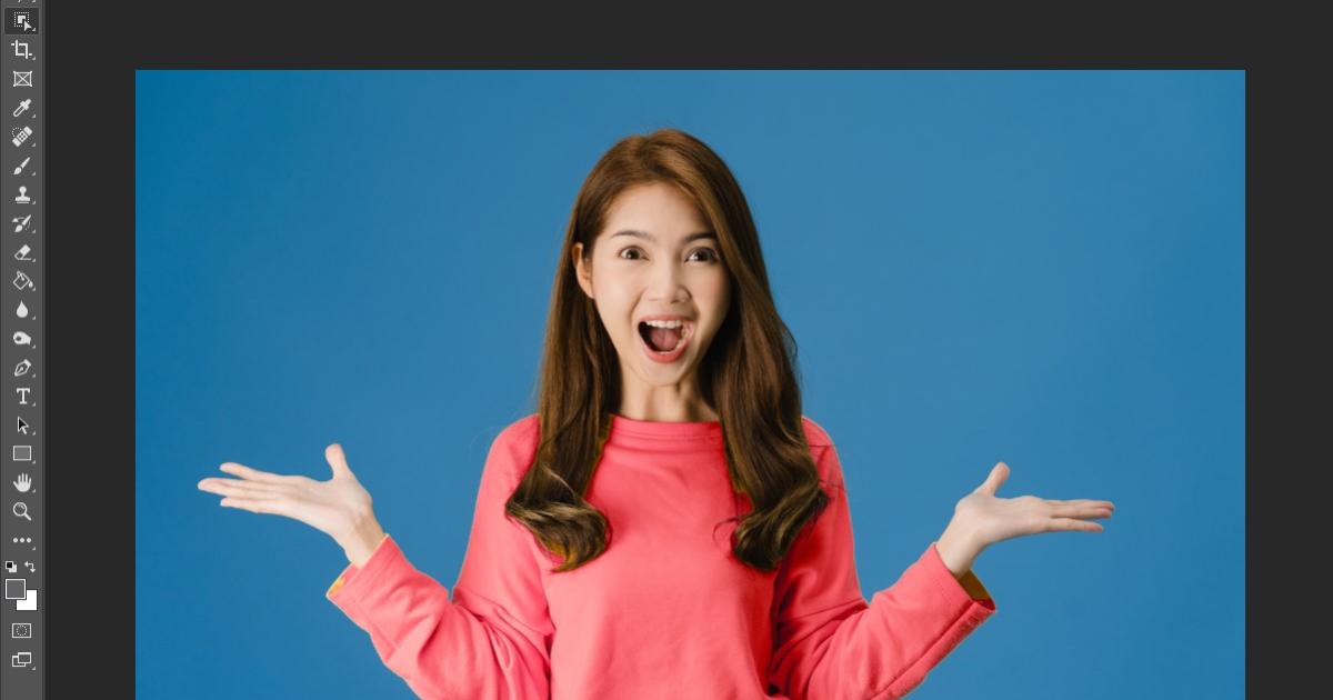 Sau khi đổi màu áo bằng Object Selection Tool