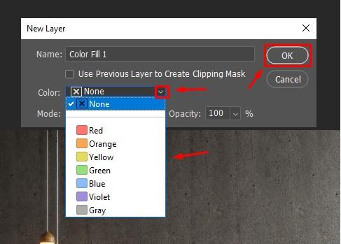 Đổi màu nền trong-photoshop: chọn màu background
