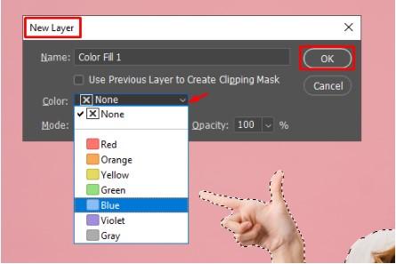 Đổi màu nền trong-photoshop: chọn màu background
