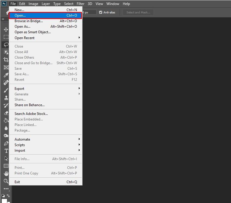 Đổi màu nền trong-photoshop: cách thêm ảnh vào photoshop