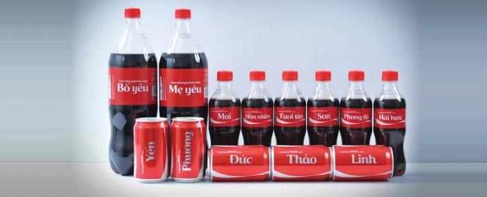 Chiến dịch "share a coke" nổi tiếng của coca cola