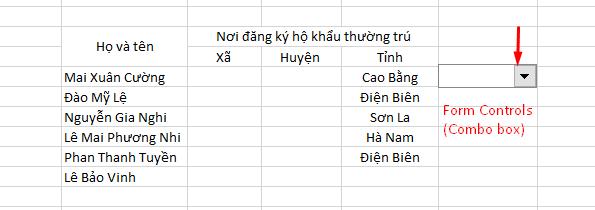 Hướng dẫn cách tạo và sử dụng Form Controls trong Excel